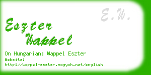 eszter wappel business card